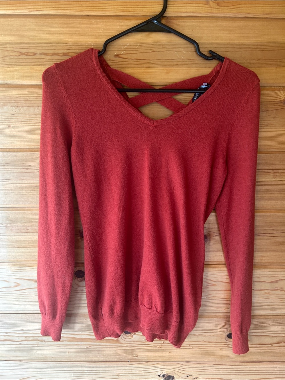 Love Ellie Lightweight Sweater in Deep Rust
